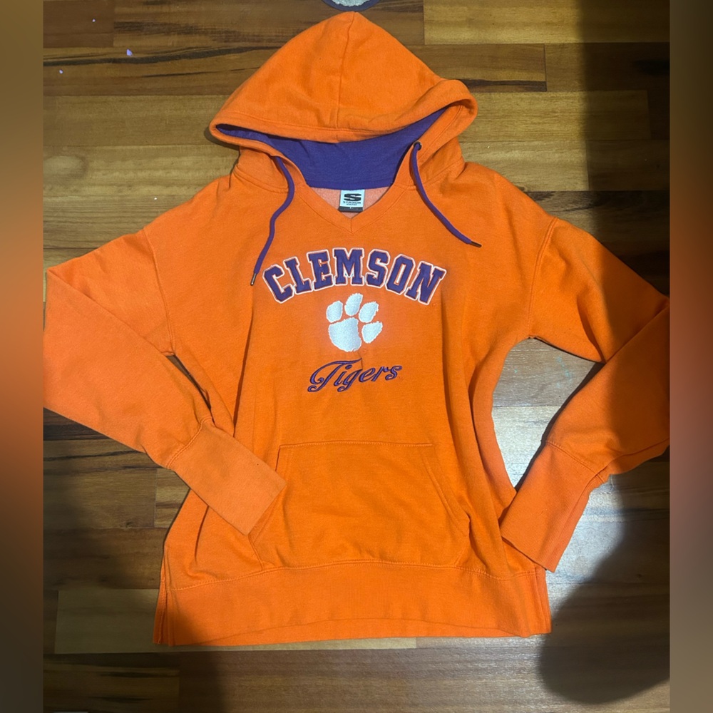 Clemson tigers embroidered hoodie